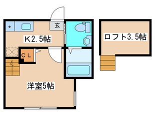 カンパーナ鶴間の物件間取画像